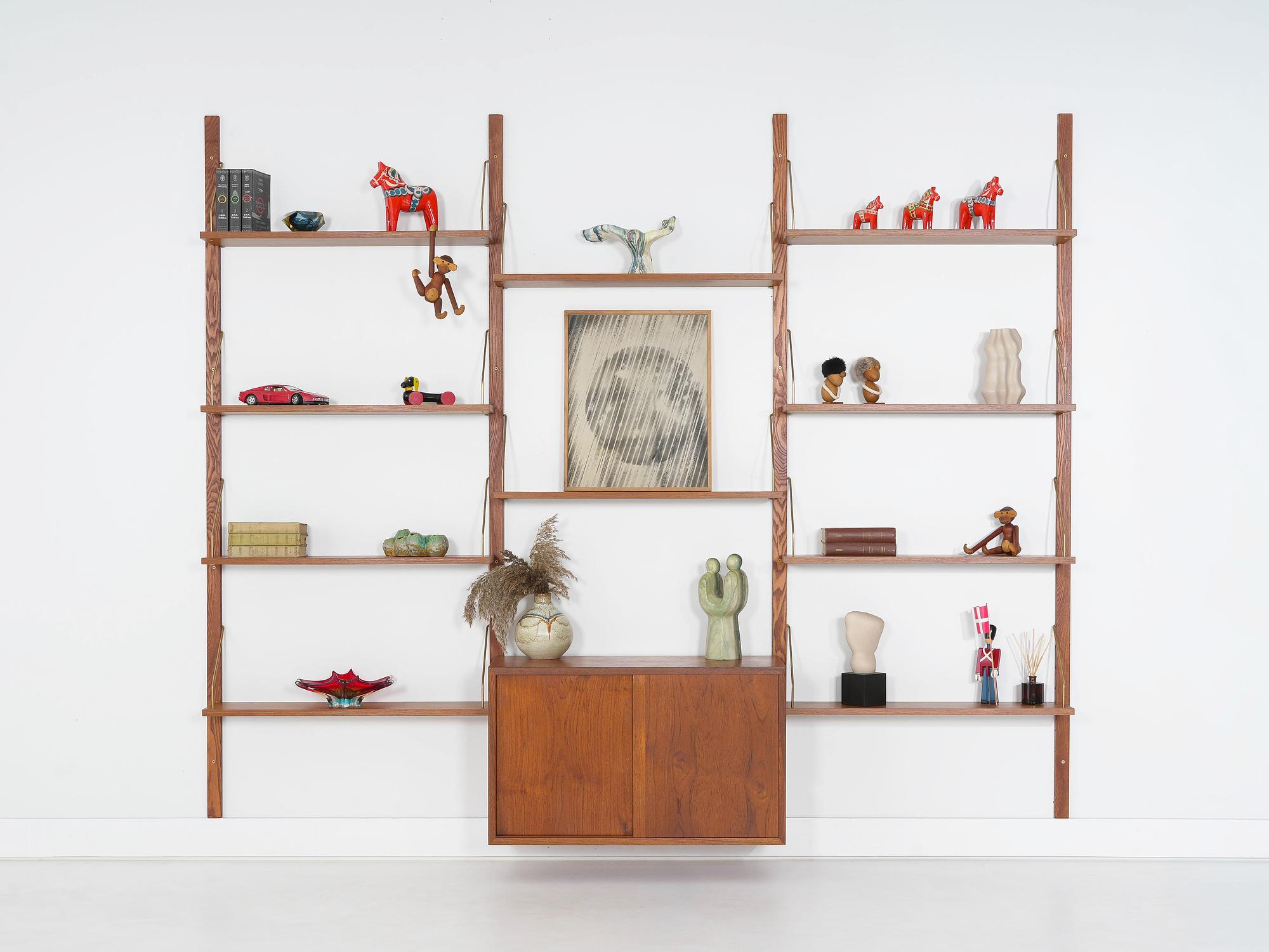 Modular Teak Shelving System 1960s 1