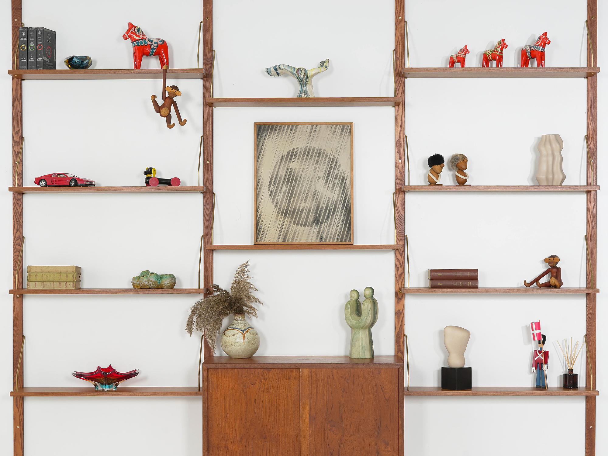 Modular Teak Shelving System 1960s 2