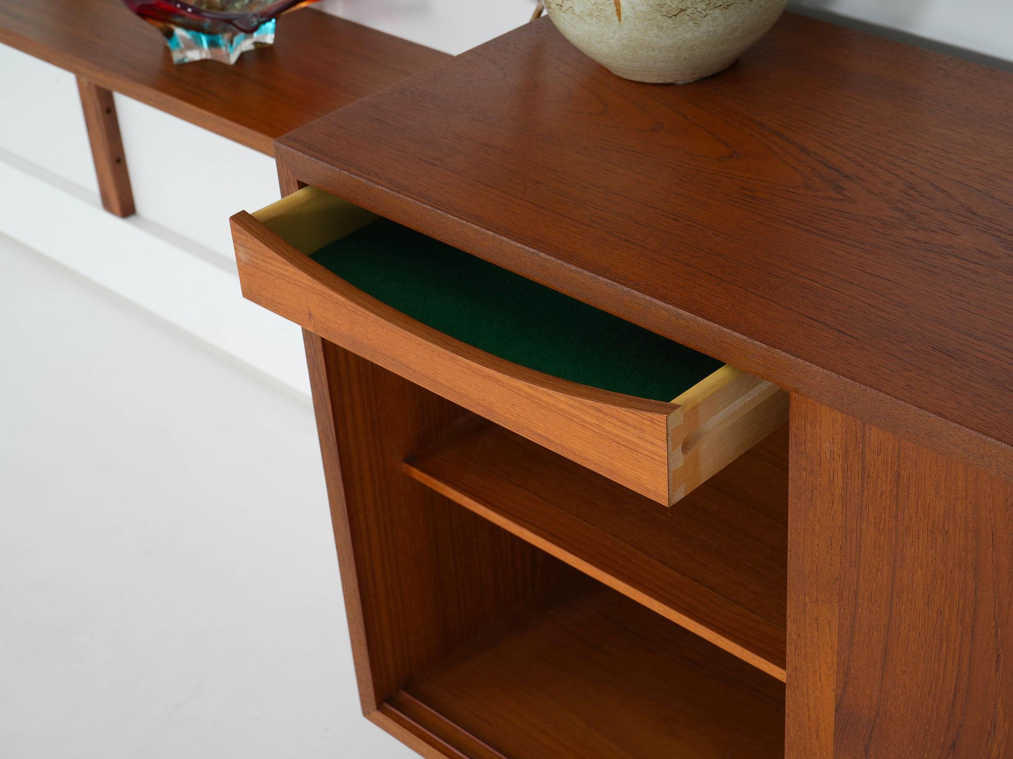 Modulares Teak-Regalsystem 1960er Jahre 10