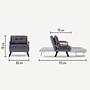 Armchair with sleeping function Grey 6