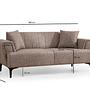 Hamlet 2-seater sofa Light Brown 6