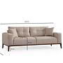 Sinor 3-seater sofa bed beige 7