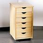 Rollcontainer Nils Kiefer natur Echtholz 1