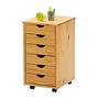 Rollcontainer Nils Kiefer natur Echtholz 0