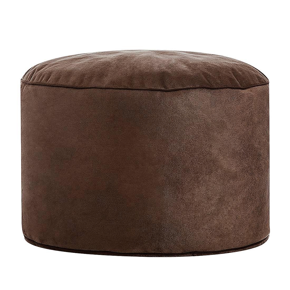 Fußhocker Cuba Microfaser Braun 0