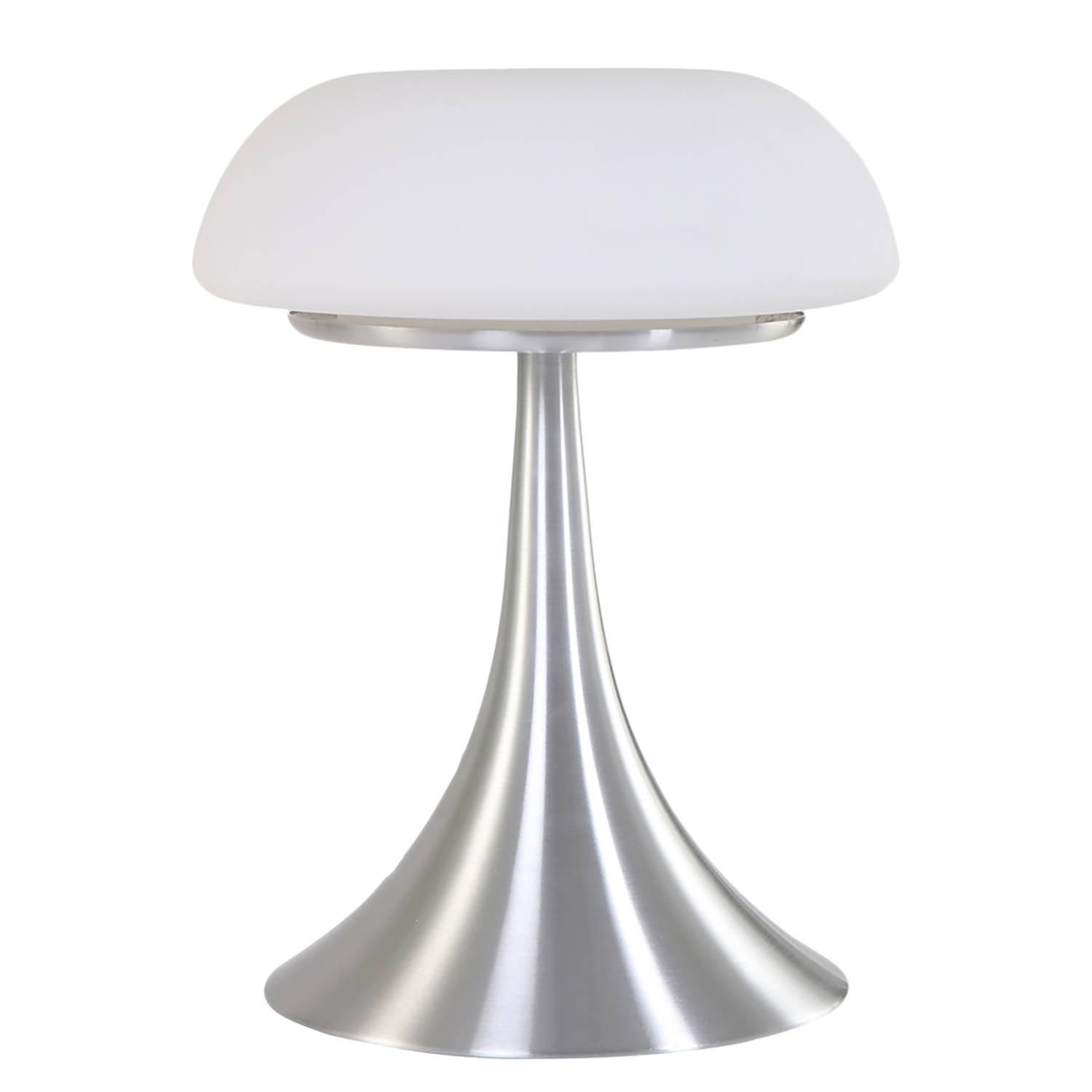 Tischleuchte Ancilla Typ G Milchglas / Aluminium 1-flammig 0