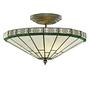 Deckenleuchte New York Glas / Stahl 2-flammig 0