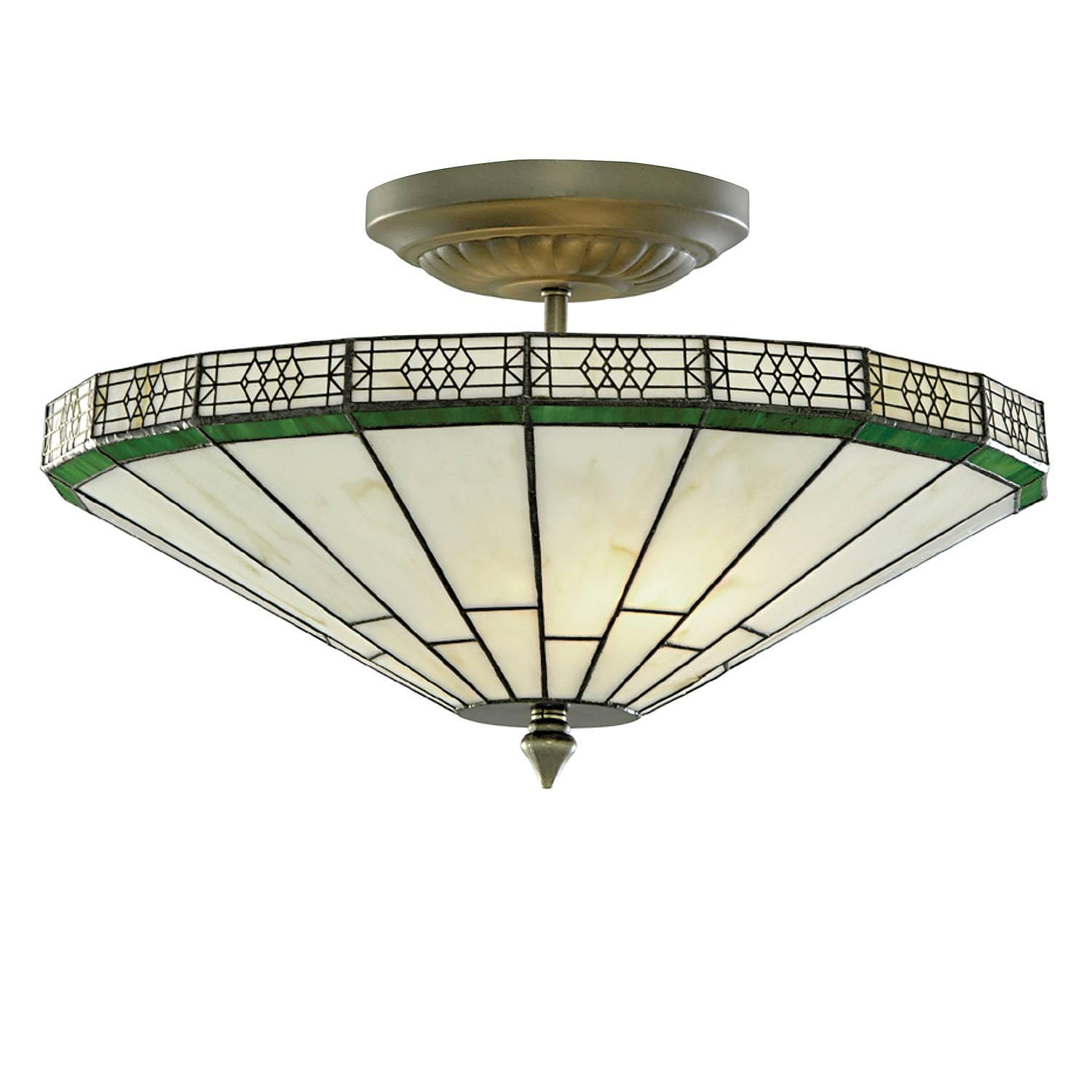 Deckenleuchte New York Glas / Stahl 2-flammig 0