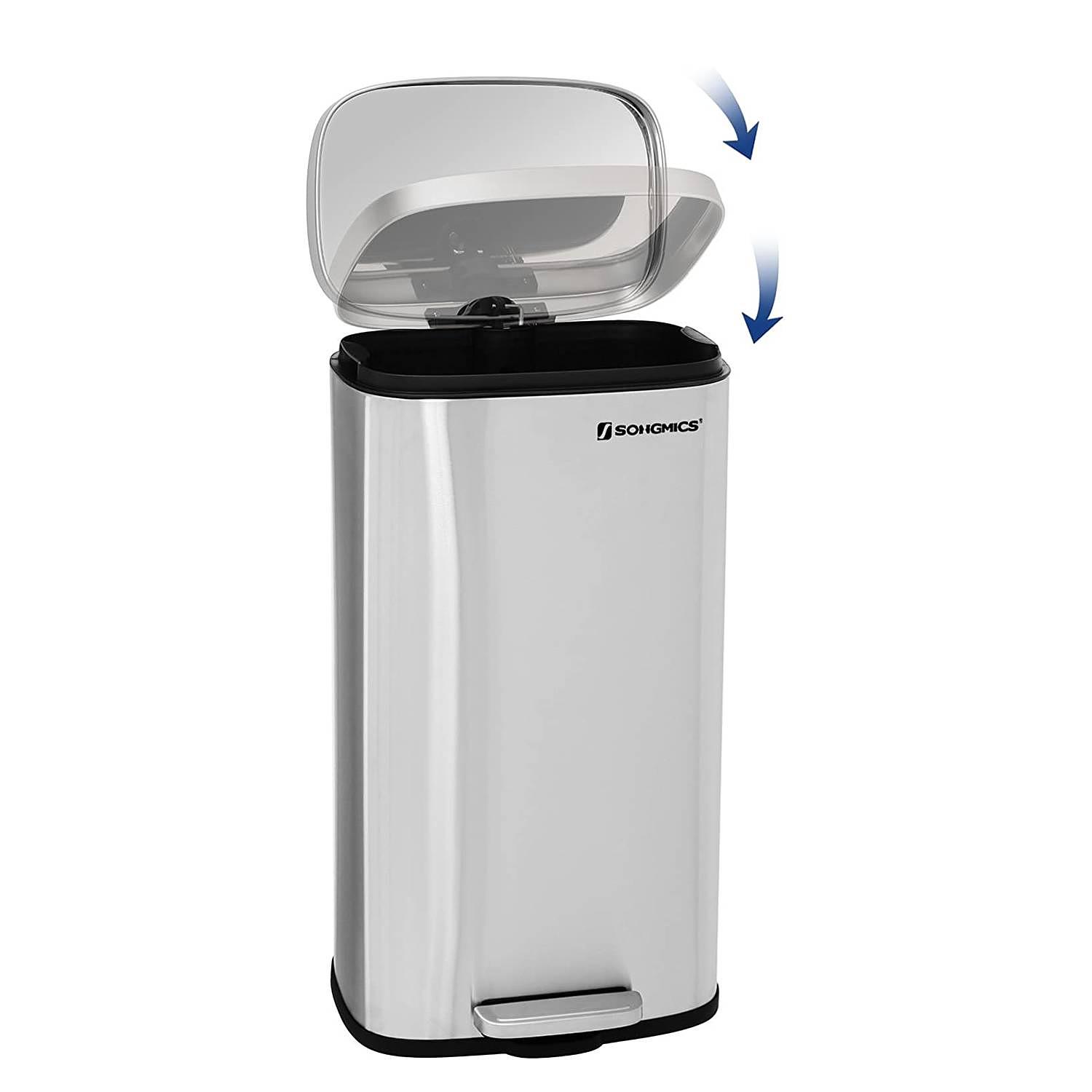 Mülleimer Milizac II Stahl / Polypropylen Silber 4