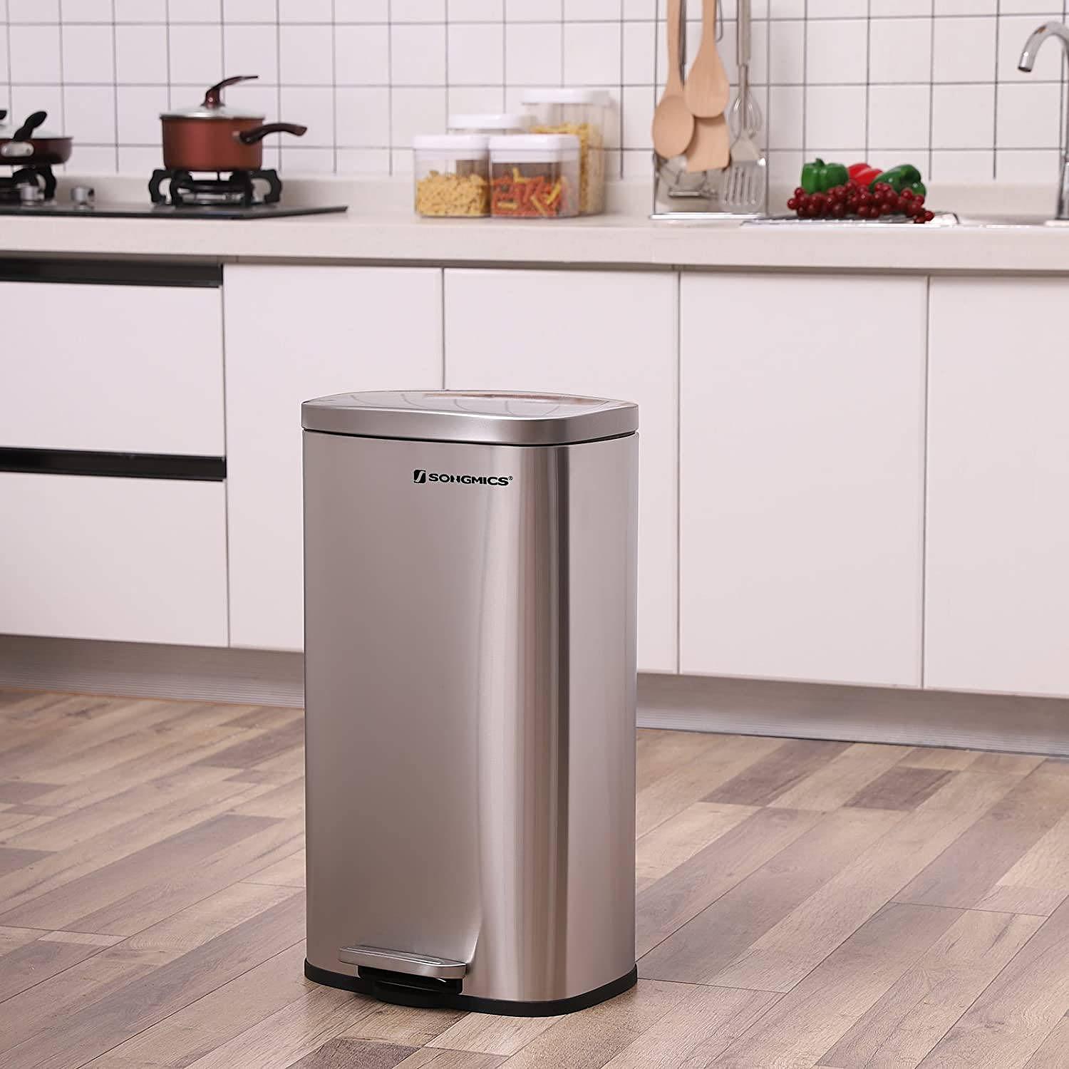 Mülleimer Milizac II Stahl / Polypropylen Silber 2