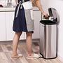 Mülleimer Milizac II Stahl / Polypropylen Silber 3