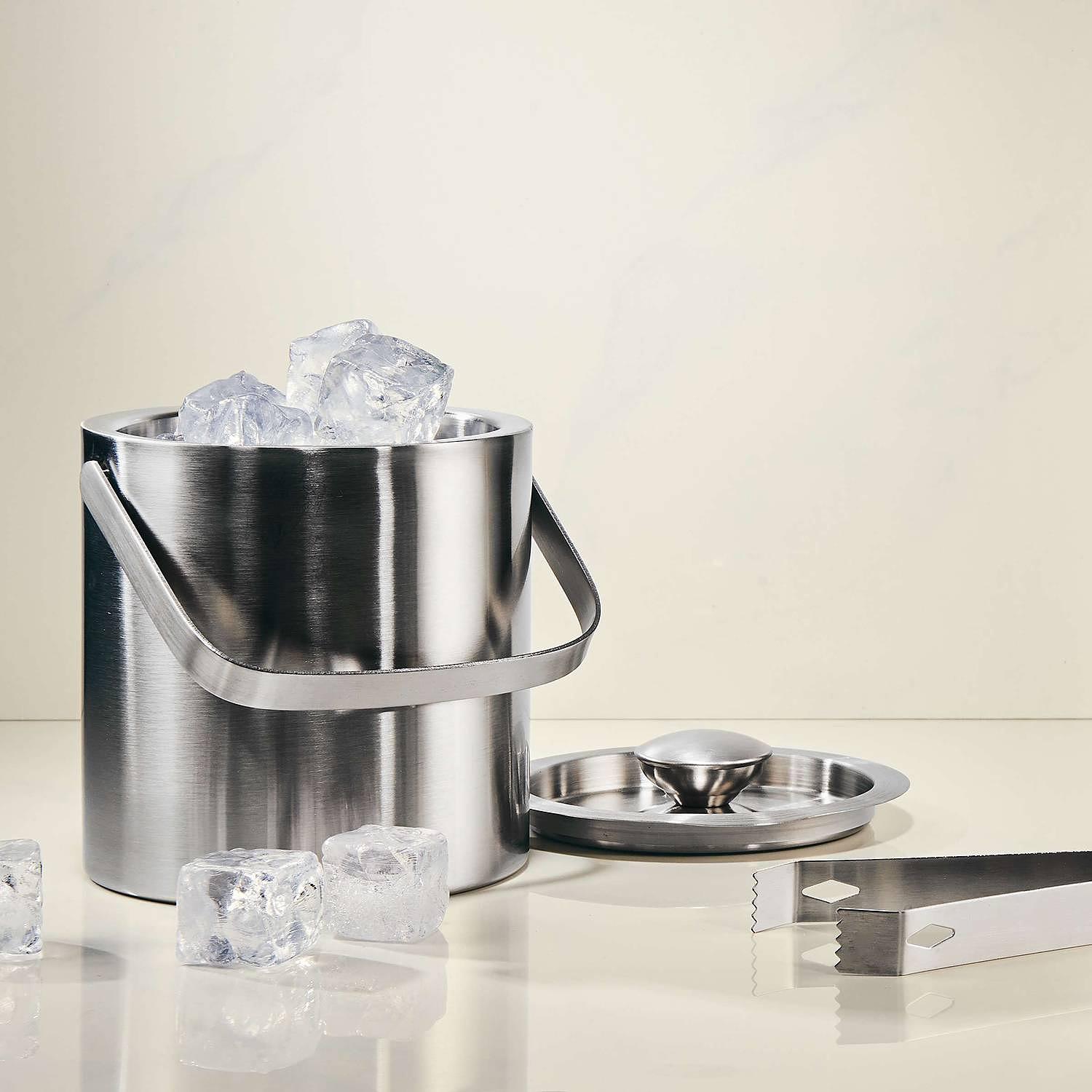 Eiseimer ON ICE Edelstahl Silber Höhe: 16 cm 2