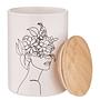 Dose Line Art QUEEN IT II Steinzeug Bambus Silikon 4