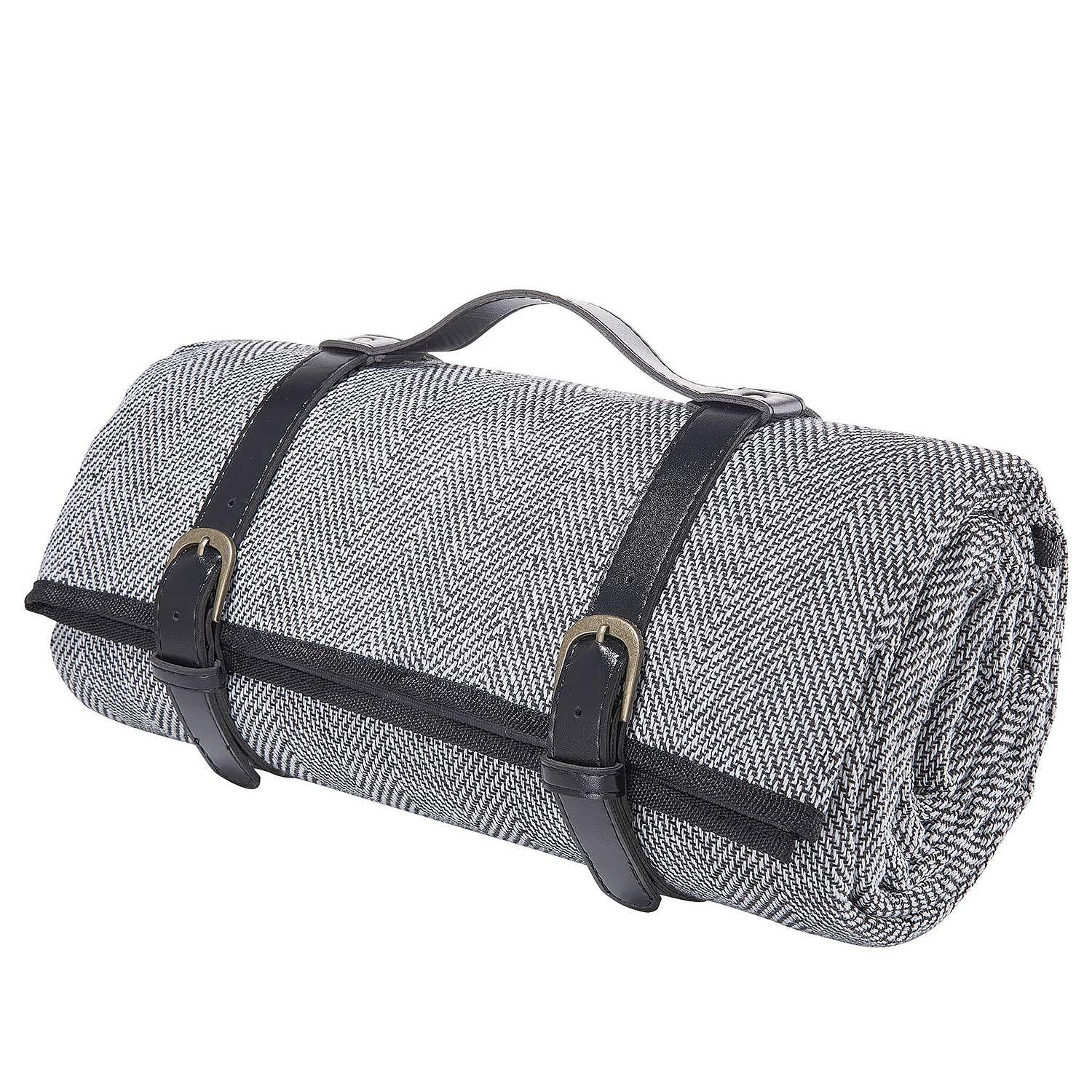 Picknickdecke WANDERLUST Polyacryl / Polyester Schwarz 0