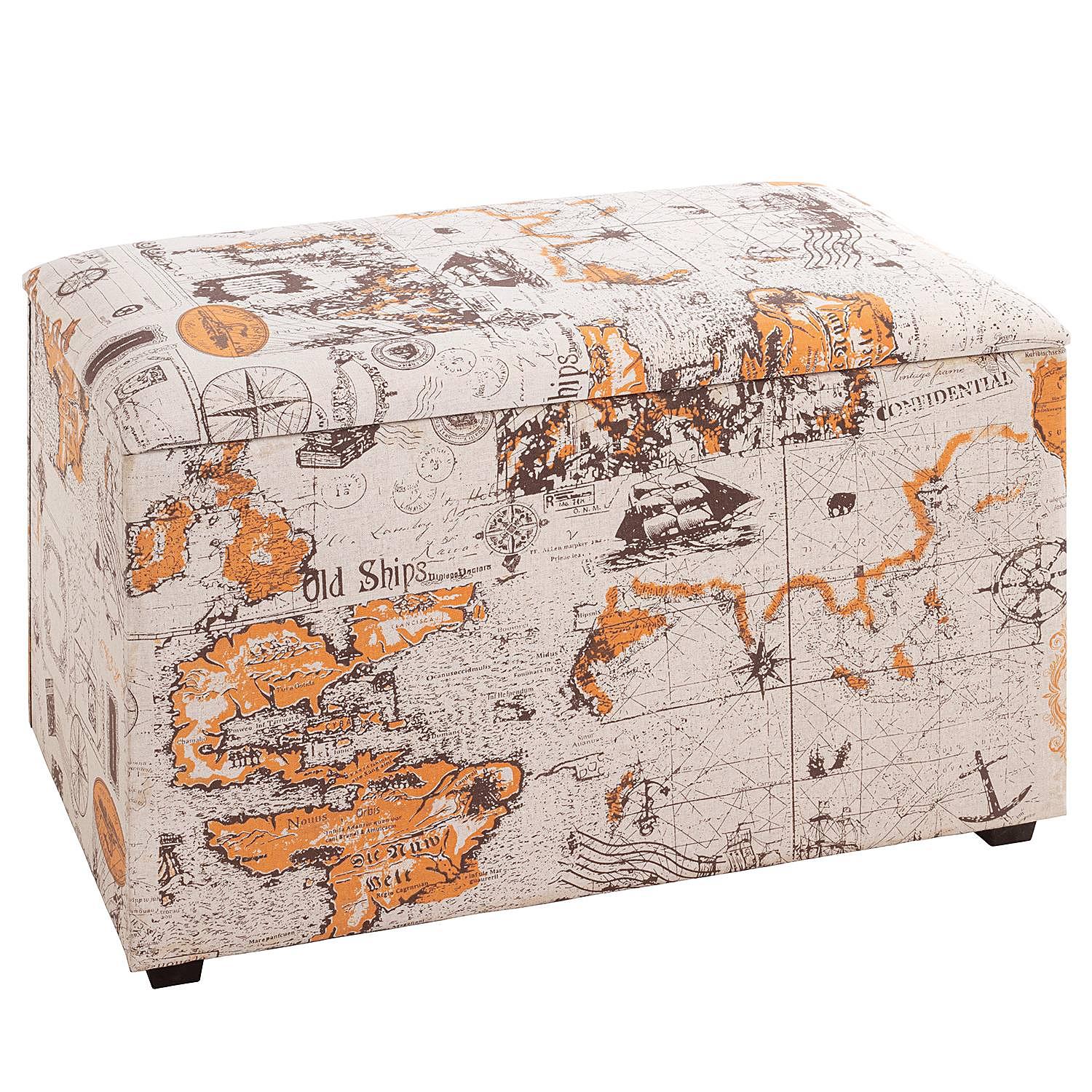 Sitztruhe Burbage MDF / Mischgewebe Beige 0