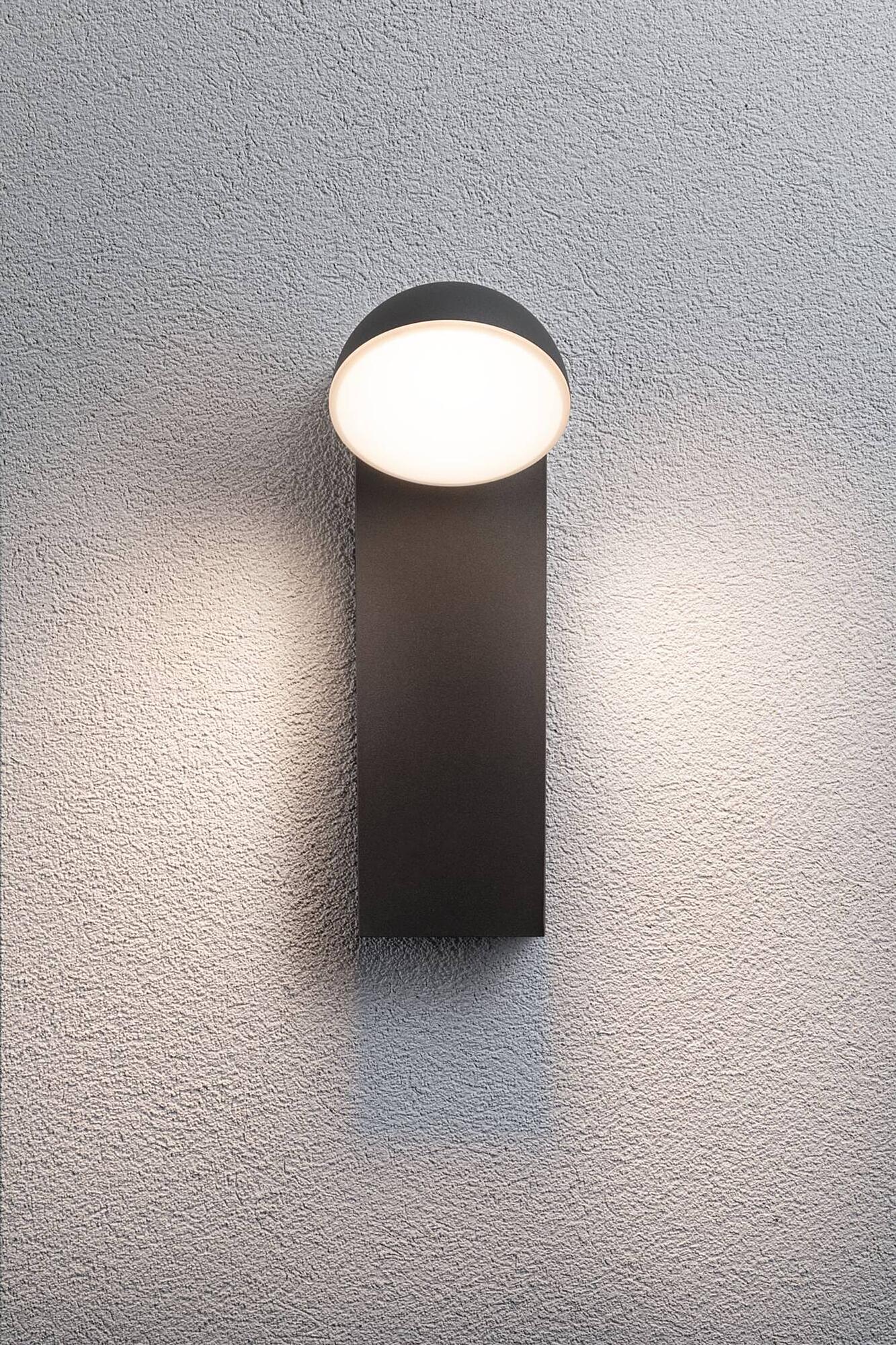Wandleuchte Puka Aluminium Grau 1-flammig 4