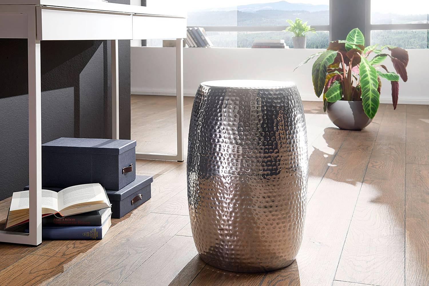 Beistelltisch La Paz Aluminium Silber Silber 3