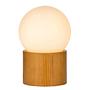 Table lamp Woody Shine real wood veneer / opal glass ash 0
