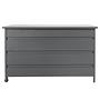 Cushion storage box Cassis Aluminum Grey 1