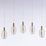 Pendant light EXEMLAR colored glass / aluminum 2