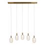Pendant light EXEMLAR colored glass / aluminum 4