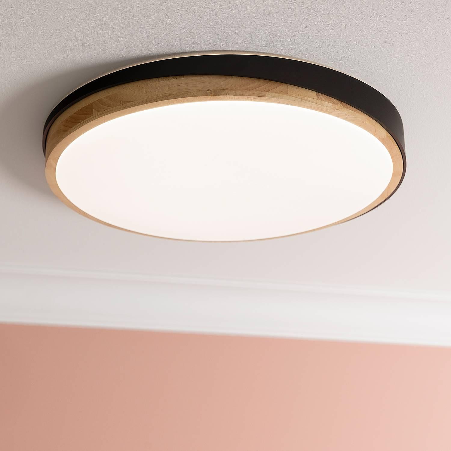 LED ceiling lights Baarlo Type A solid rubberwood / iron 0
