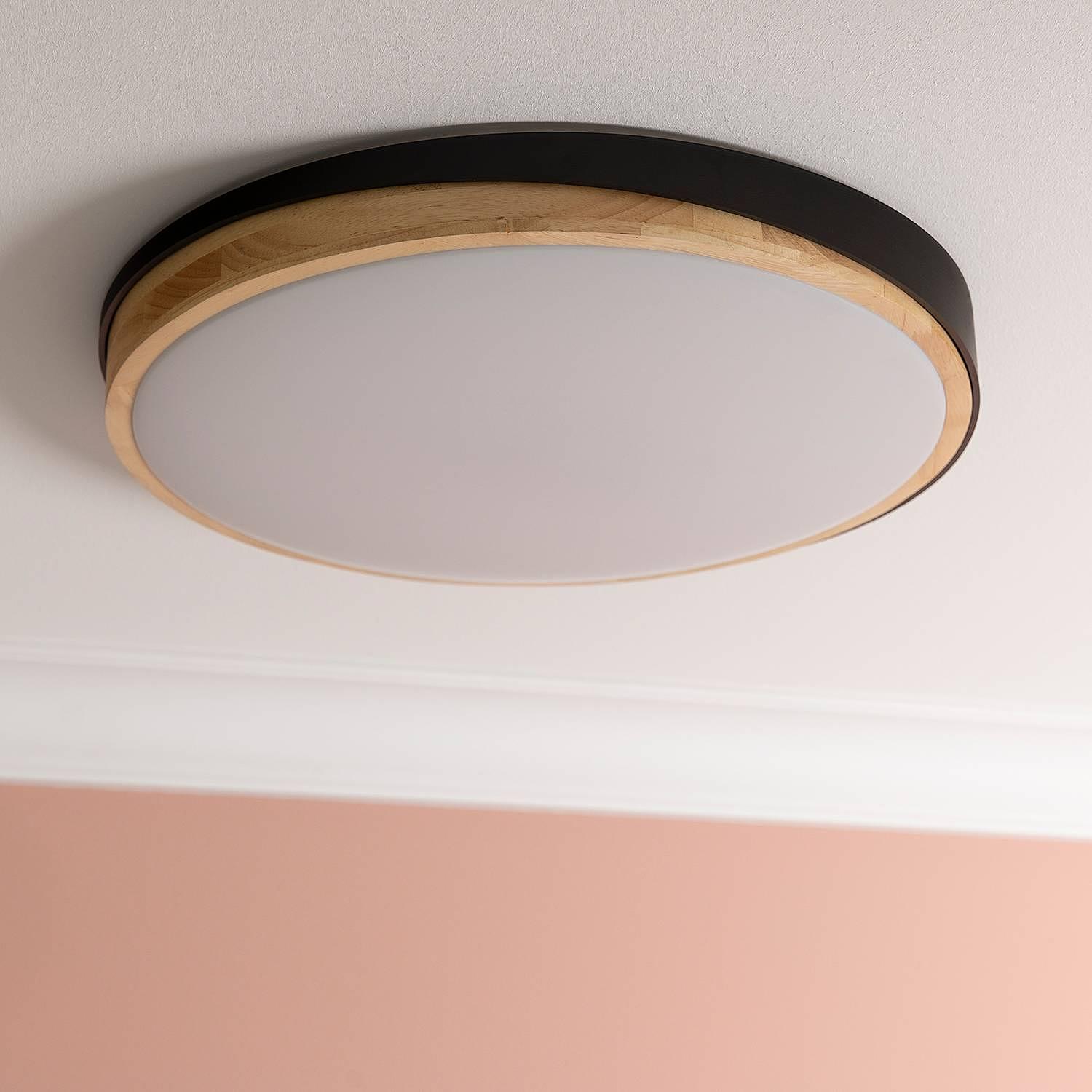 LED ceiling lights Baarlo Type A solid rubberwood / iron 2