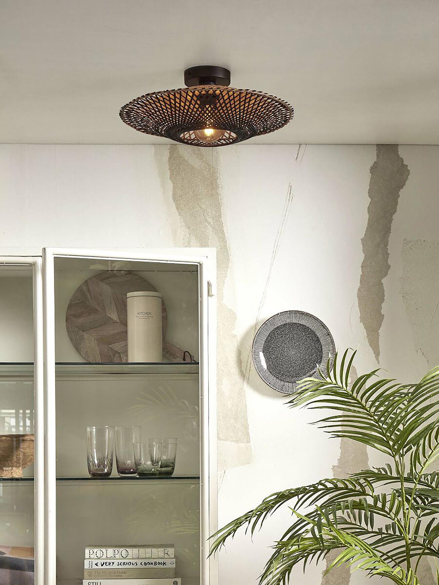 Ceiling lamp Kalimantan solid bamboo / iron 2