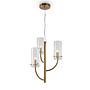 Pendant light Arco clear glass / mixed metal 0