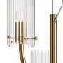 Pendant light Arco clear glass / mixed metal 1