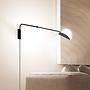 Wall lamp Mollis Type A acrylic glass / mixed metal 2