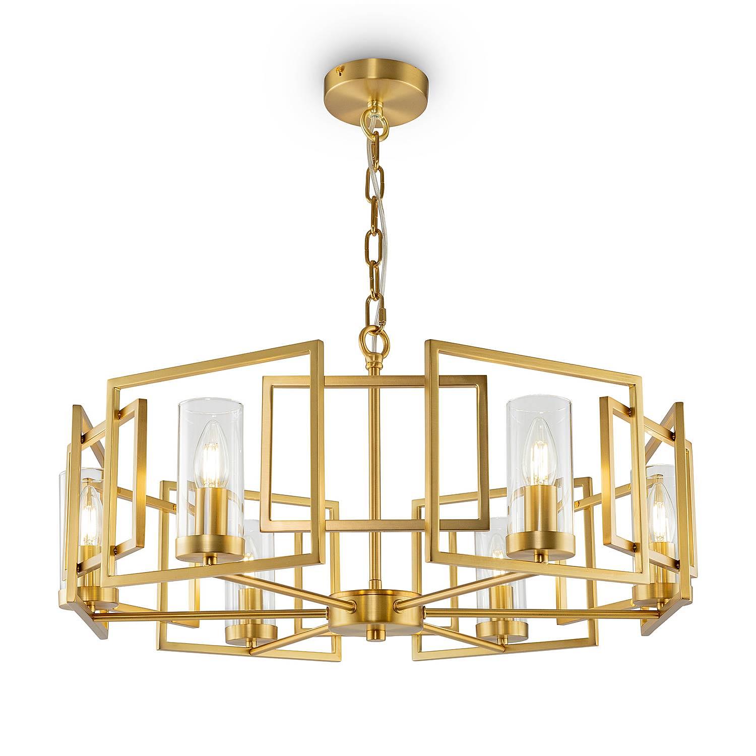 Pendant light Bowi clear glass / mixed metal 0