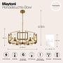 Pendant light Bowi clear glass / mixed metal 2