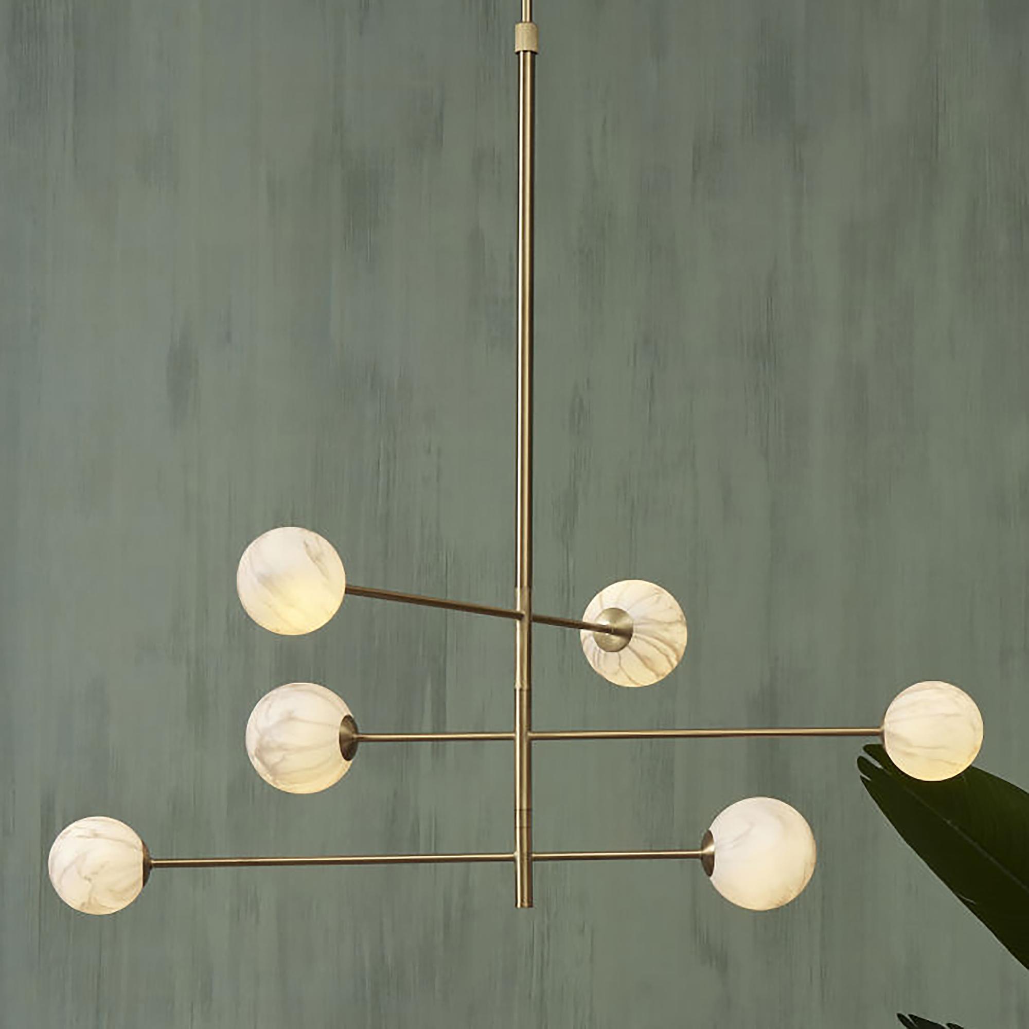 Pendelleuchte Carrara Typ B Farbglas Grau / Gold 0