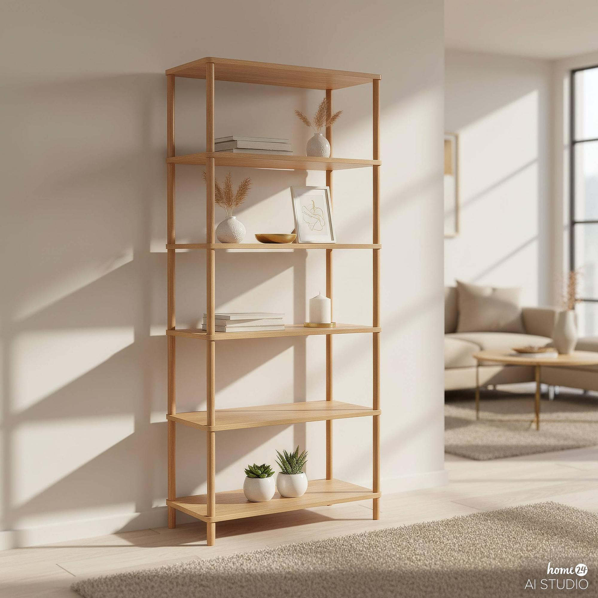 Regal Ticonic Eiche Dekor / Eiche Breite: 80 cm 3