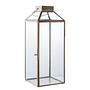 Laterne Mysore Messing Stahl Klarglas 14 x 35 x 14 cm 1