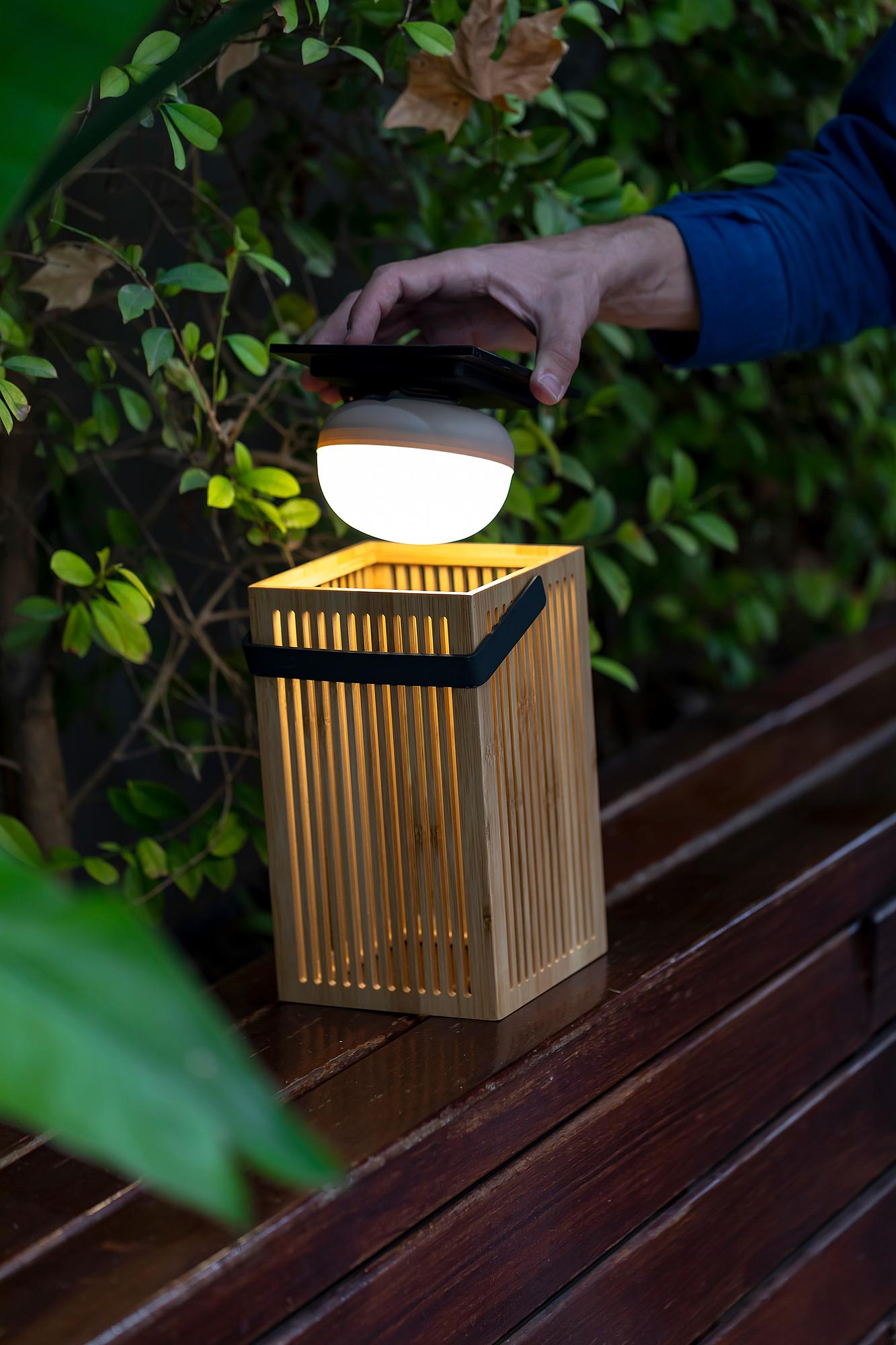 Wegeleuchte Okinawa Bambus Beige 1-flammig 3