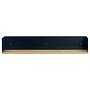 Wall shelf Beikou Type A real wood veneer fir black 4