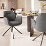 Swivel armchair MORINI Bouclé fabric Moena 3