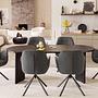 Swivel armchair MORINI Bouclé fabric Moena 2