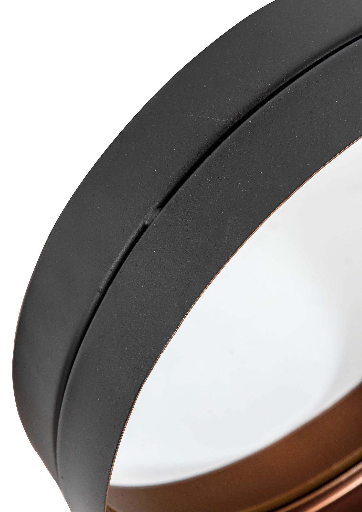 Spiegel Payzac 3er-Set Metall Schwarz / Kupfer 4