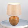 Tischleuchte Luxor Keramik / Mischgewebe Braun / Beige 0