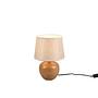 Tischleuchte Luxor Keramik / Mischgewebe Braun / Beige 3