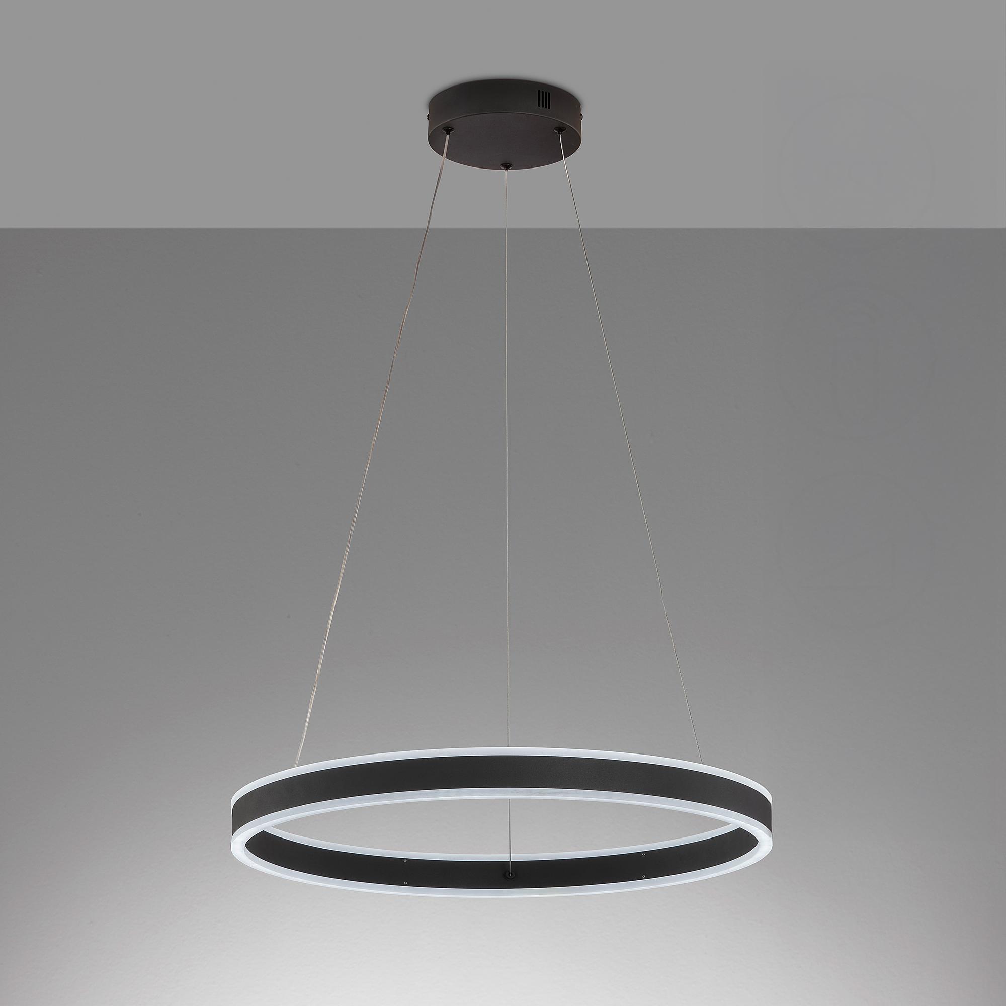 LED pendant light Sirko Type A iron / acrylic glass black 1