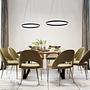 LED pendant light Sirko Type A iron / acrylic glass black 2