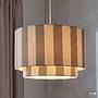 Pendelleuchte SELEN Eisen / Textil 1-flammig Beige 0