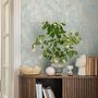 Vliestapete Hoa Luxus Ornamente Vlies Taubenblau / Creme 3