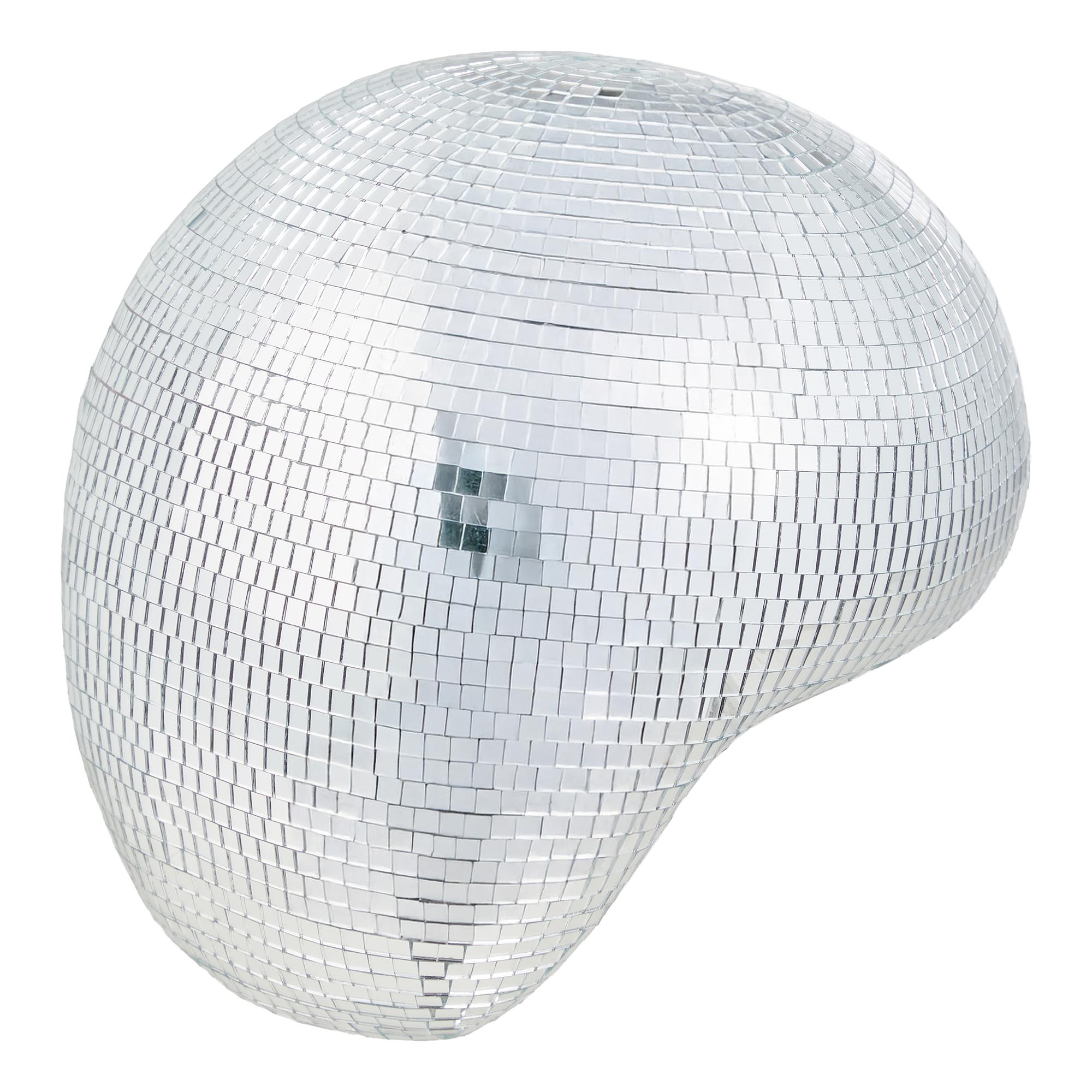 Deko-Kugel DISCO Melting Glas/Kunststoff Silber 0