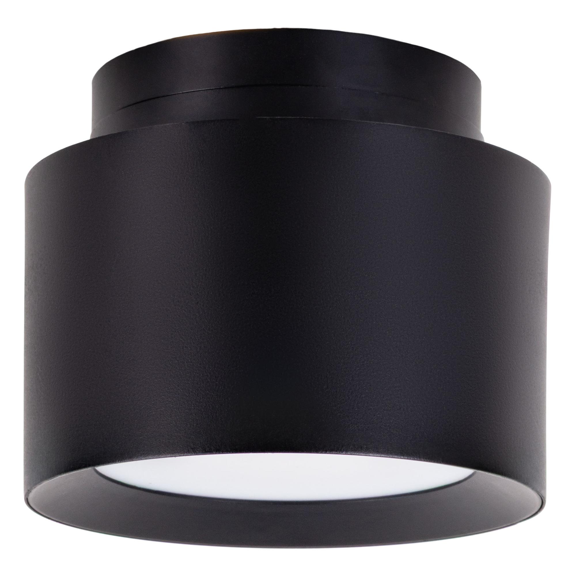LED-Deckenleuchte Trimes ABS 1-flammig Schwarz 0