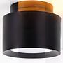 LED-Deckenleuchte Trimes ABS 1-flammig Schwarz 1